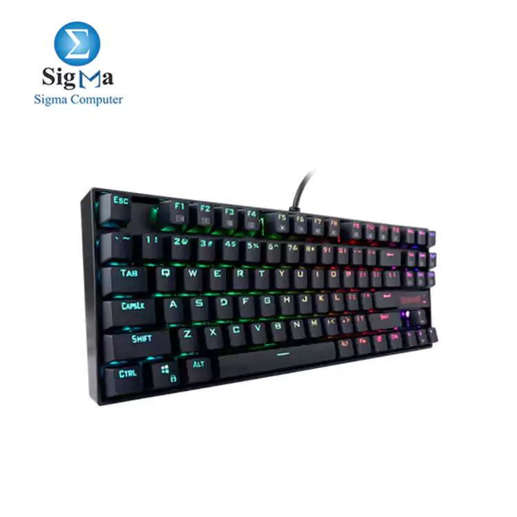 Redragon K552 KUMARA 87 Key LED RGB Backlit Mechanical Computer illuminated Keyboard with Blue Switches