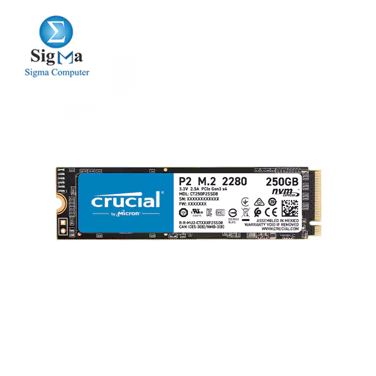 Crucial P2 250GB PCIe M.2 2280 SSD