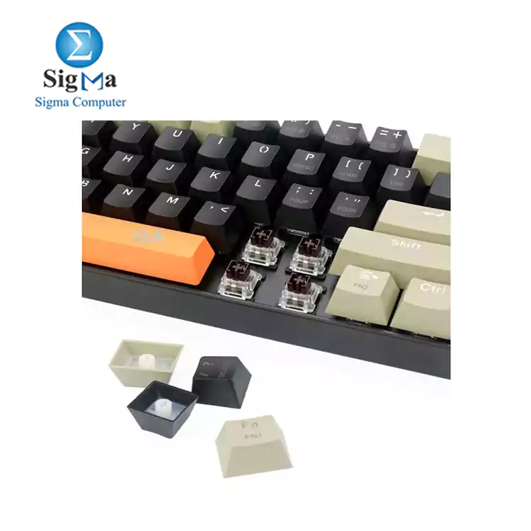 Redragon K606 Lakshmi Gaming Keyboard ORANGE BLACK Gray  [Brown Switches]