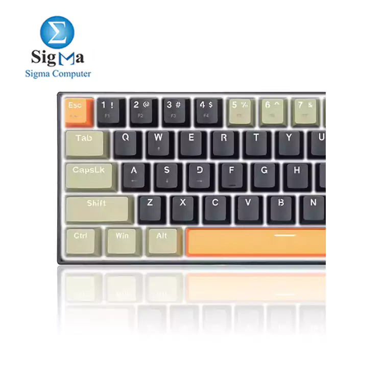 Redragon K606 Lakshmi Gaming Keyboard ORANGE BLACK Gray   Brown Switches 