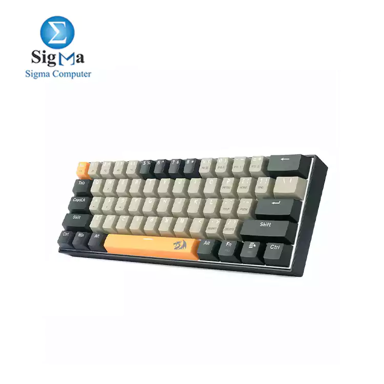 Redragon K606 Lakshmi Gaming Keyboard ORANGE GREY BLACK  Brown Switches  