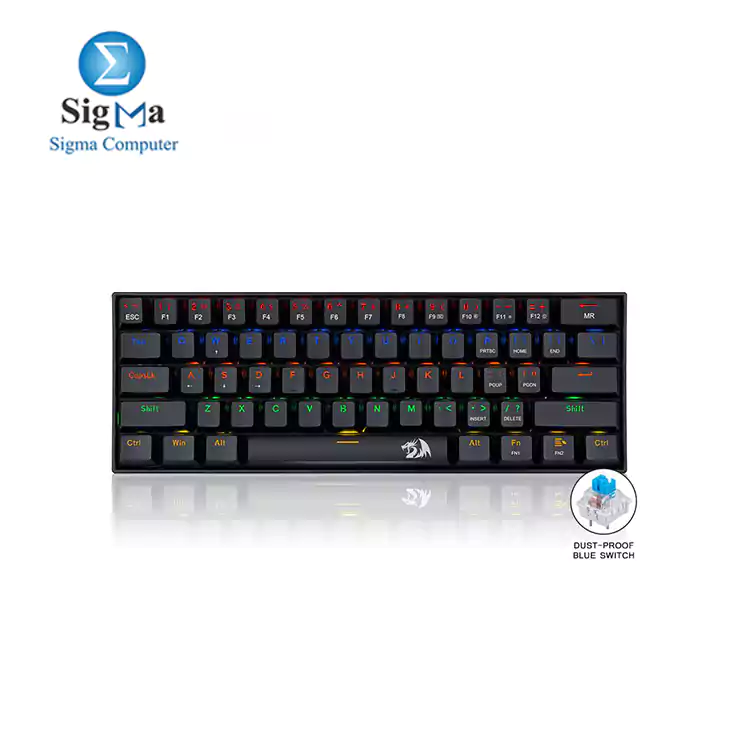 Redragon K606R Lakshmi Gaming Keyboard Blue Switch (Black)