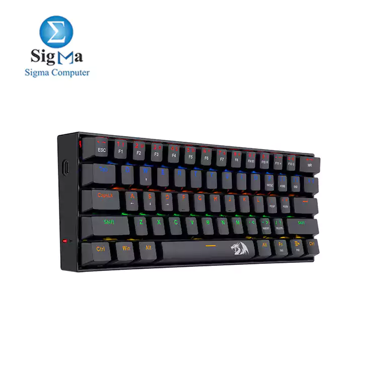 Redragon K606R Lakshmi Gaming Keyboard Brown Switch (Black)	