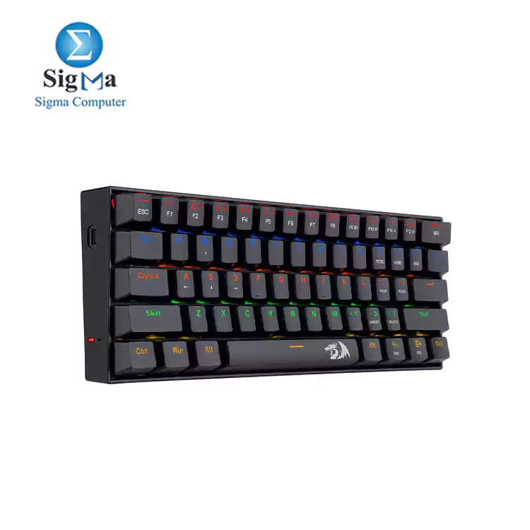 Redragon K606R Lakshmi Gaming Keyboard Red  Switch (Black)	