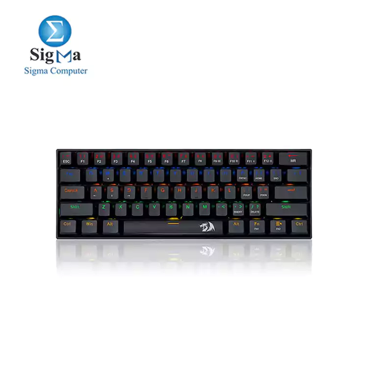 Redragon K606R Lakshmi Gaming Keyboard Red  Switch (Black)	