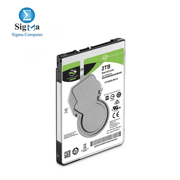 Seagate BarraCuda 2TB Internal Hard Drive HDD 2.5 Inch SATA 6 Gb s 5400 RPM 128MB Cache for Laptop ST2000LM015 