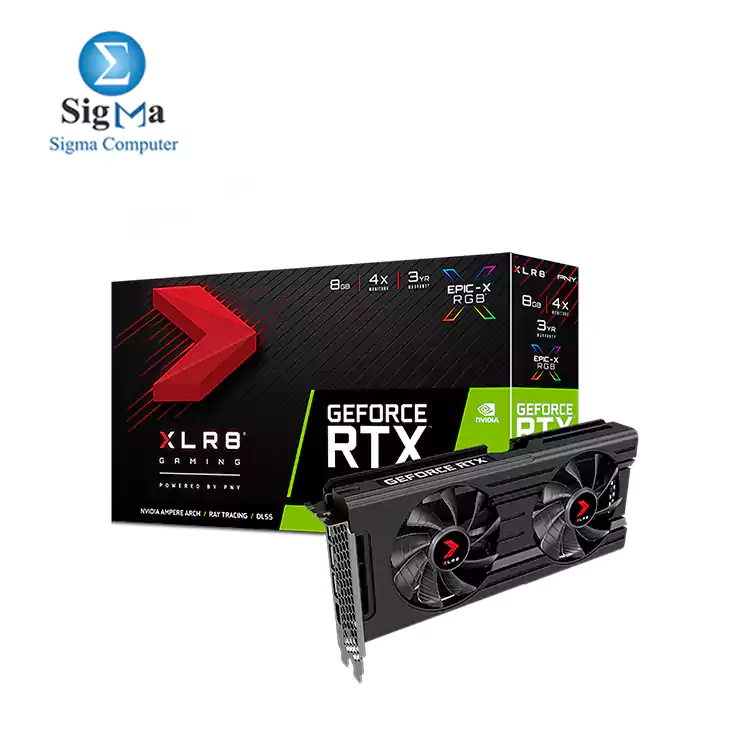 PNY GeForce RTX 3050 8GB XLR8 Gaming REVEL EPIC-X RGB Dual Fan Edition