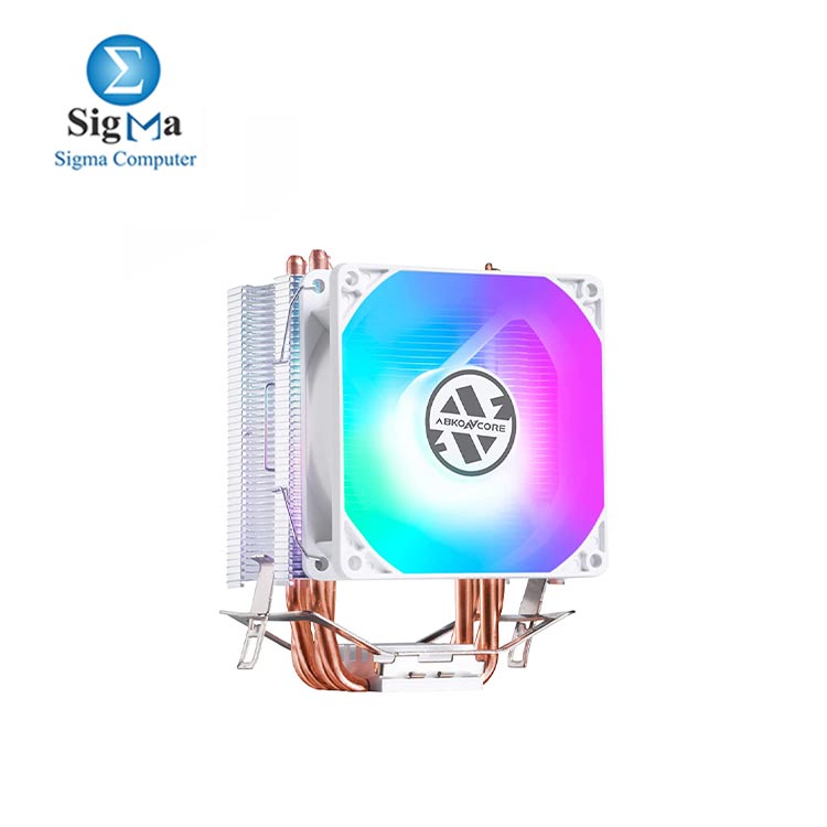  ABKONCORE LED CPU Cooler White CT407W