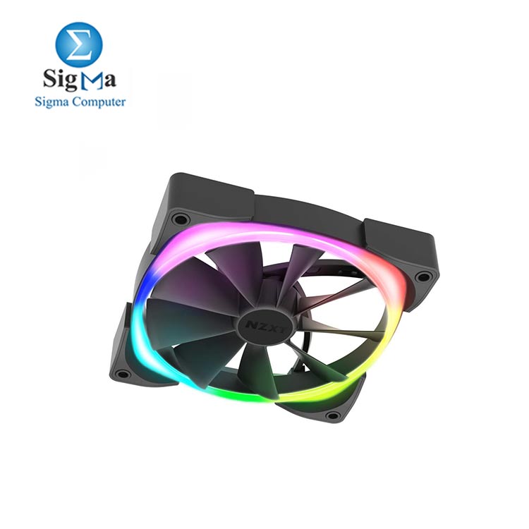 NZXT AER LED RGB 120mm Fan Advanced Lighting  HF-28120-B1