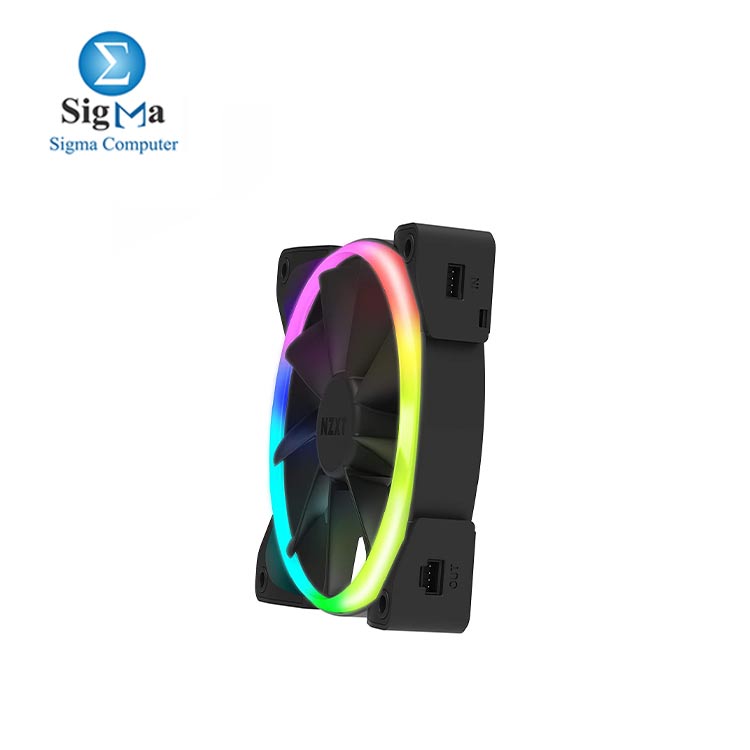 NZXT AER LED RGB 120mm Fan Advanced Lighting  HF-28120-B1