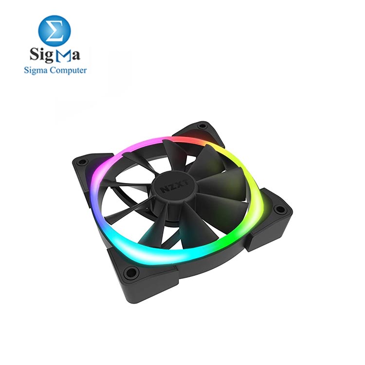 NZXT AER LED RGB 120mm Fan Advanced Lighting  HF-28120-B1