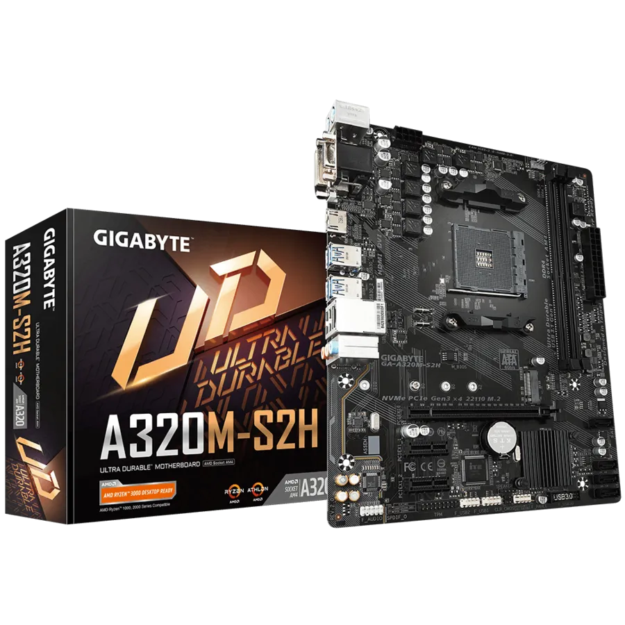 MB GIGABYTE    AMD A320M-S2H