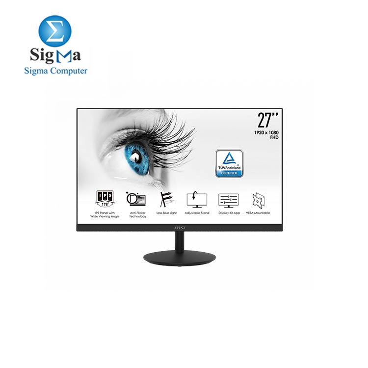 MSI Monitor 27 Inch PRO MP271 IPS Series Professional Eye Care 