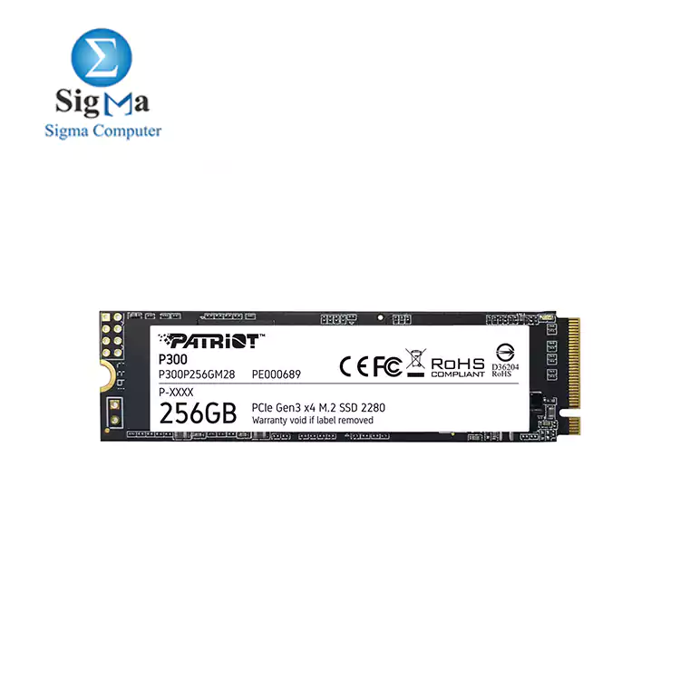 Patriot P300 M.2 2280 256GB PCIe Gen3 x4  NVMe 1.3 Internal Solid State Drive 