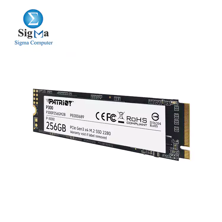 Patriot P300 M.2 2280 256GB PCIe Gen3 x4  NVMe 1.3 Internal Solid State Drive 