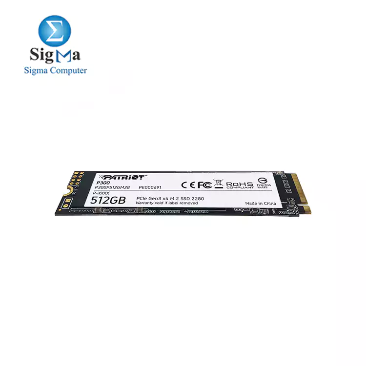 Patriot P300 M.2 PCIe Gen 3 x4 512GB Low-Power Consumption SSD