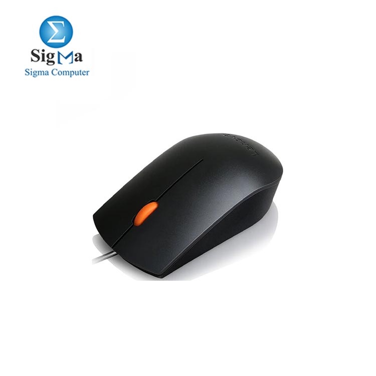 Lenovo 300 Wired Mouse Black