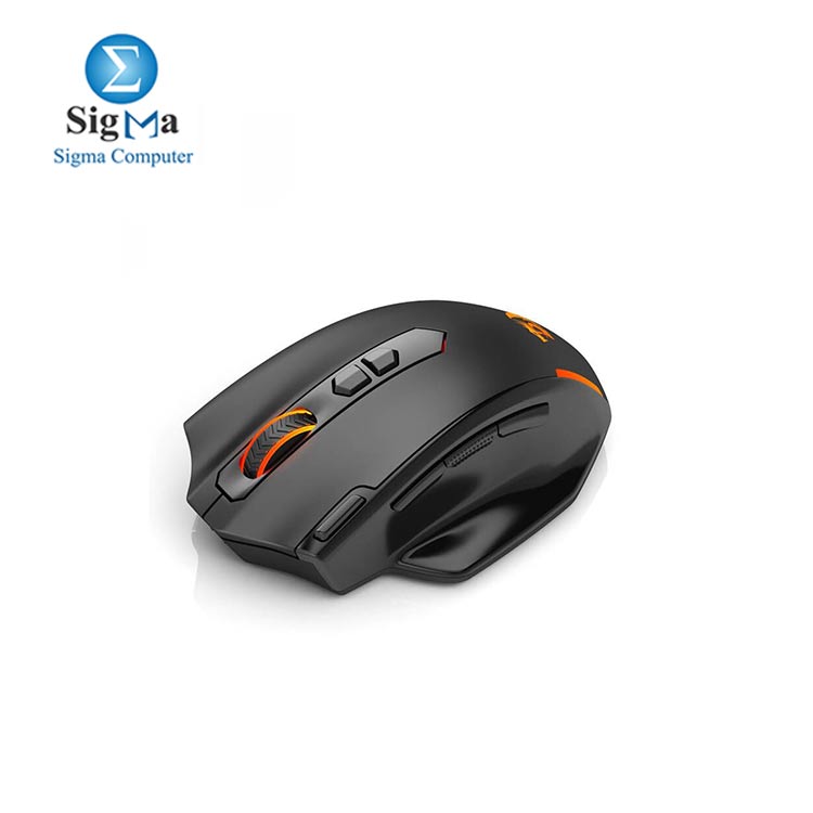 REDRAGON M691 MIST Wireless Gaming Mouse - 4 800 DPI Optical Sensor - Ergonomic Design with Thumb Rest - 3 Side Buttons - Rapid Fire Button