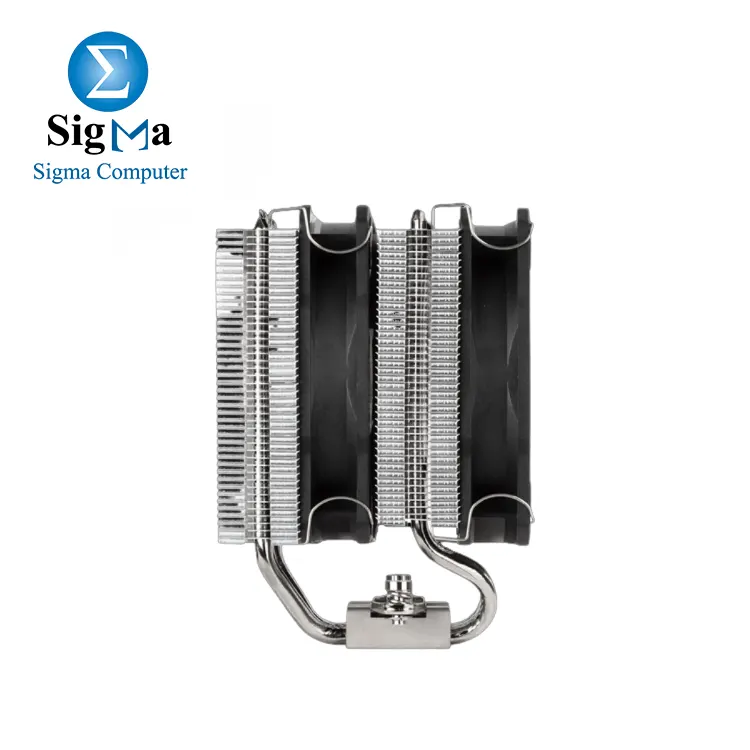 silver stone HYD120 ARGB Dual tower CPU cooler with 6 heat-pipes and dual 120mm ARGB fans