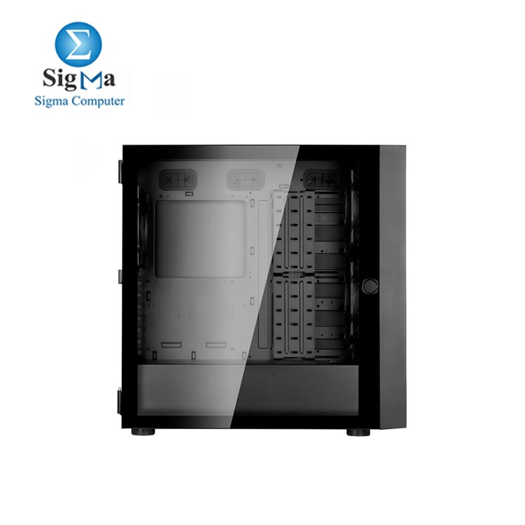  Silver Stone SETA H1 Mid-tower case with perforated mesh front panel, steel chassis and ARGB lighting 4FAN