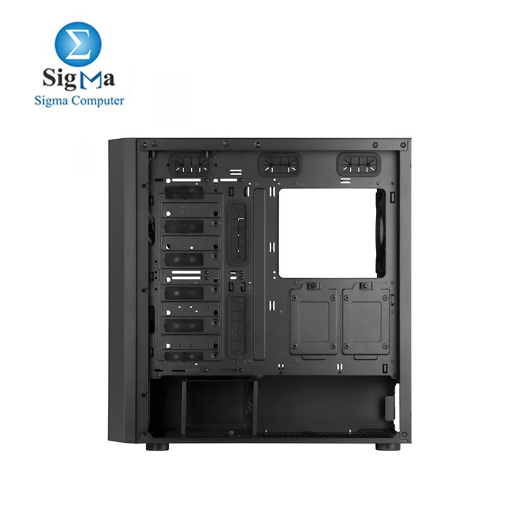  Silver Stone SETA H1 Mid-tower case with perforated mesh front panel  steel chassis and ARGB lighting 4FAN