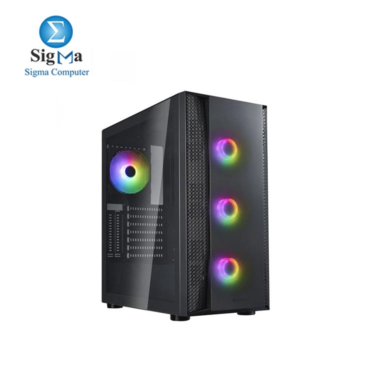 Silver Stone FARA B1 V2 Sleek ARGB lighting tempered glass mid tower ATX chassis 4 fan