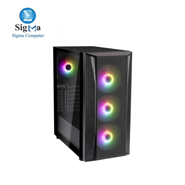 Silver Stone FARA B1 V2 Sleek ARGB lighting tempered glass mid tower ATX chassis 4 fan