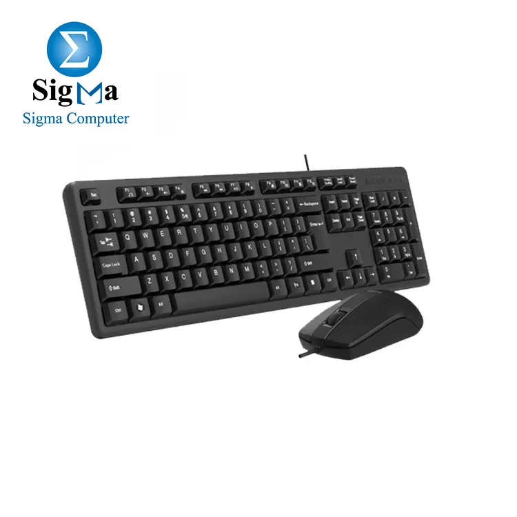 A4tech KK-3330 Office Multimedia FN USB Keyboard + Mouse Combo | Black