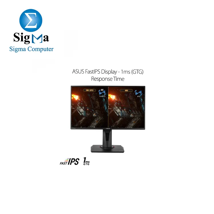 ASUS TUF Gaming VG259QM G-SYNC Compatible Gaming Monitor     24.5 inch Full HD  1920x1080   Fast IPS  Overclockable 280Hz  Above 240Hz  144Hz   1ms  GTG   Extreme Low Motion Blur Sync  G-SYNC Compatible  Display HDR    40