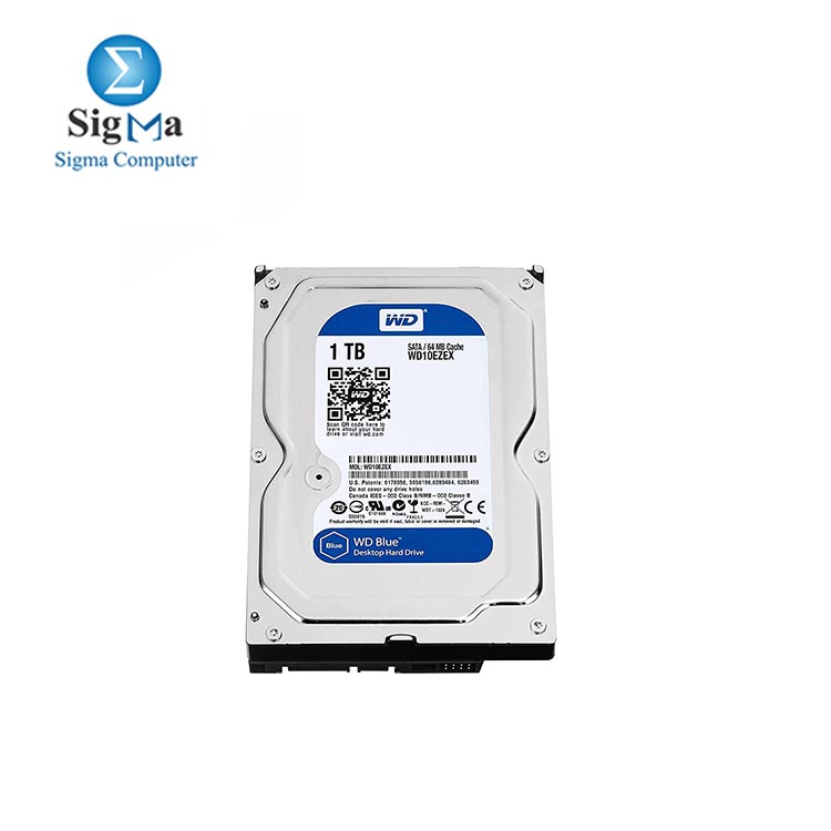 WD Blue 1TB SATA 6 Gb/s 7200 RPM 64MB Cache 3.5 Inch Desktop Hard Drive