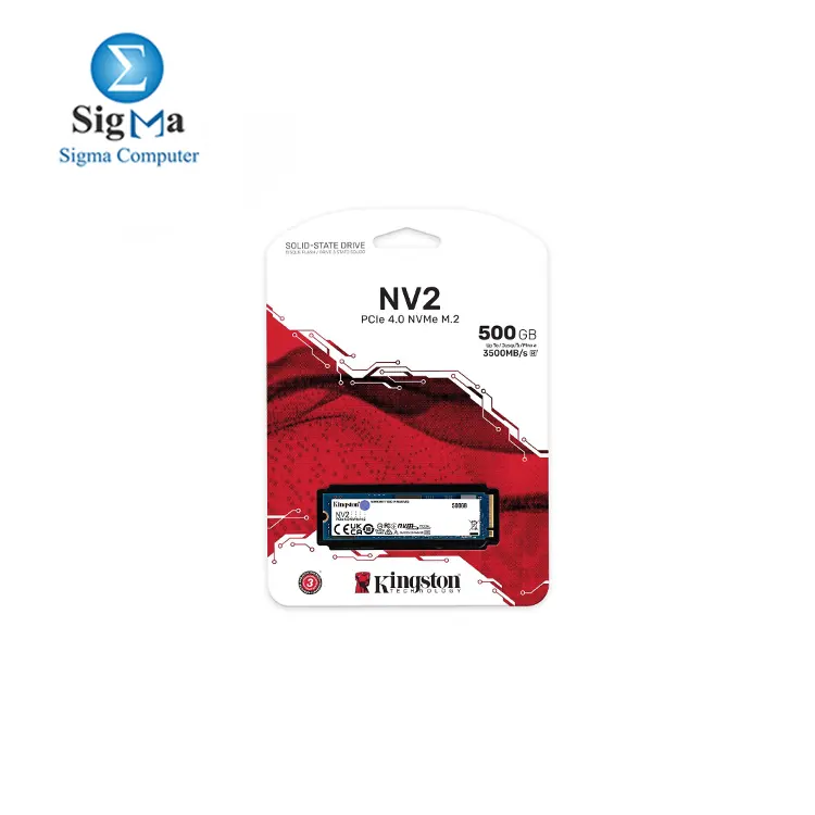 Kingston NV2 500G M.2 2280 NVMe Internal SSD   PCIe 4.0 Gen 4x4   Up to 3500 MB s