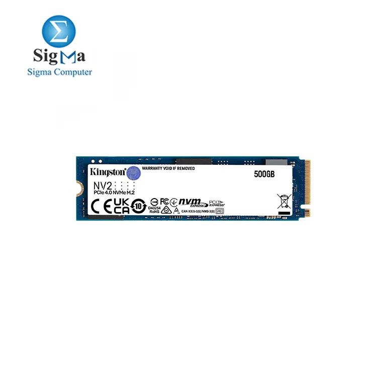Kingston NV2 500G M.2 2280 NVMe Internal SSD | PCIe 4.0 Gen 4x4 | Up to 3500 MB/s