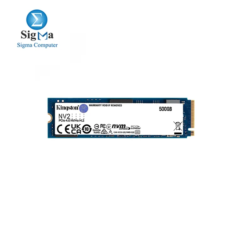 Kingston NV2 500G M.2 2280 NVMe Internal SSD   PCIe 4.0 Gen 4x4   Up to 3500 MB s