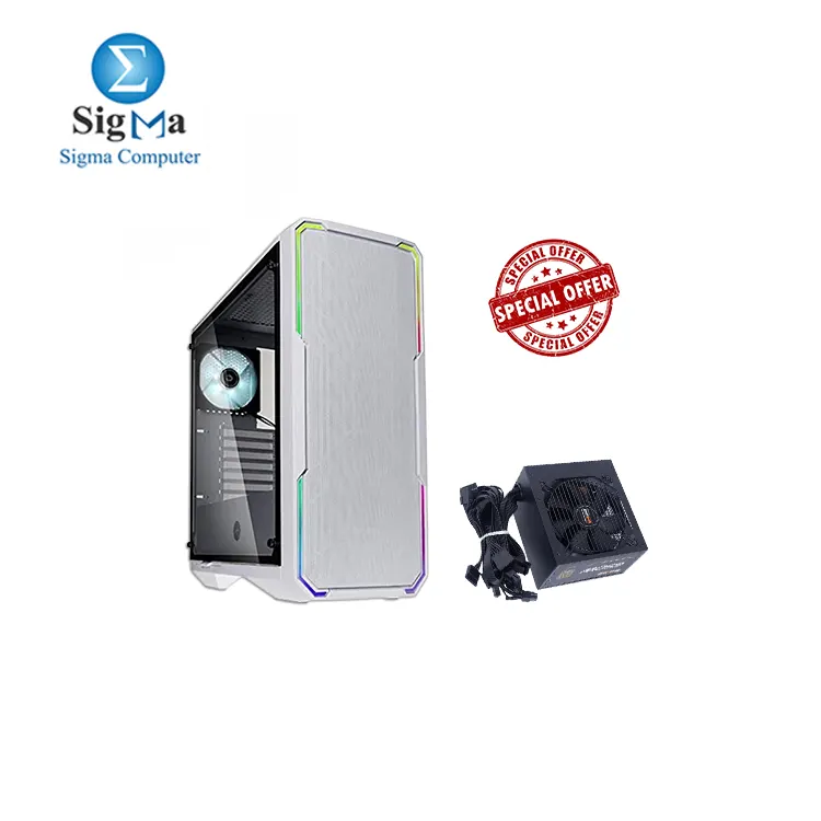 BUNDLE BitFenix Enso Mesh Case Mesh Front white 2 FAN WITH 2B PW004 Ecstasy Gaming Power Supply 650W