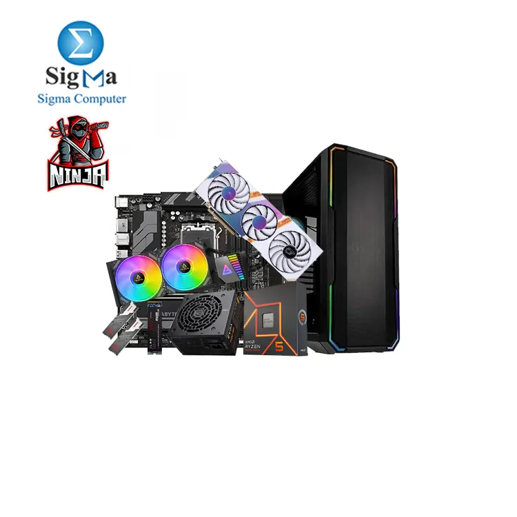 NINJA 7600X 3070TI -407-AMD Ryzen 5 7600X-GIGABYTE AMD B650M DS3H-iGame RTX 3070 Ti Ultra W OC 8G-V-Patriot VIPER VENOM DDR5 RAM 16GB 2X8GB 5200MHz-PNY XLR8 CM3040 M.2 NVMe Gen4 500GB-BitFenix Enso Mesh Case Mesh 2FAN-EVGA-100-GD-0700-V2 PS