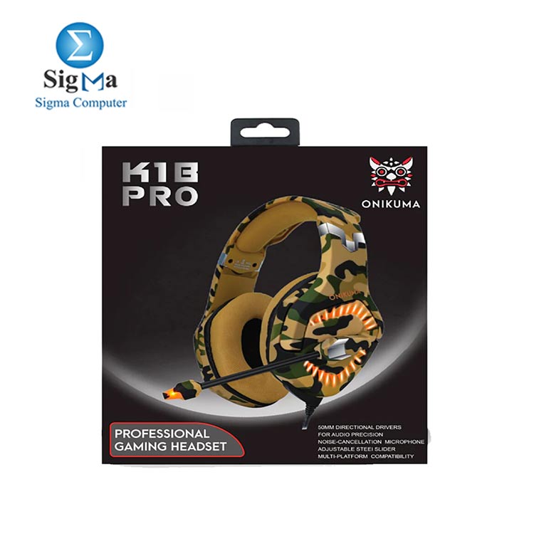 ONIKUMA K1-B Pro Camo Elite Stereo Gaming Headset