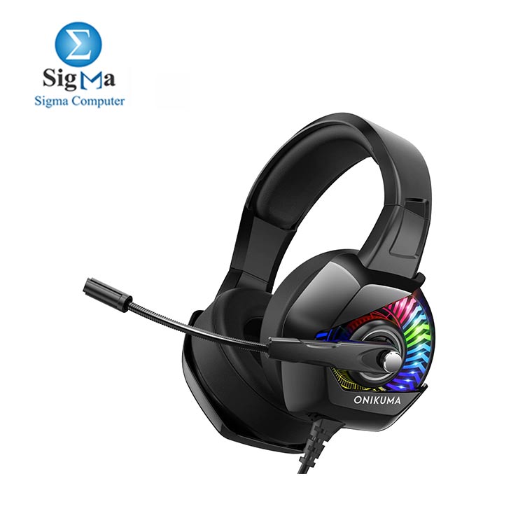 ONIKUMA K6 Casque PC Gamer Bass Stereo wired Gaming Headphones RGB