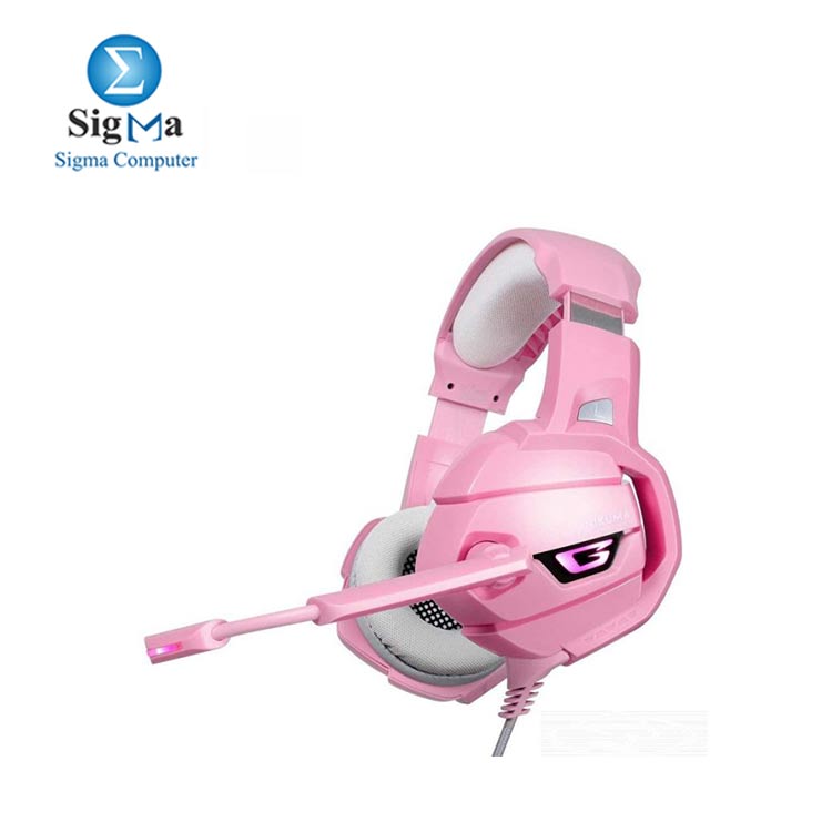 ONIKUMA K5 Gaming Headset     Stereo     Noise canceling Mic  Pink 