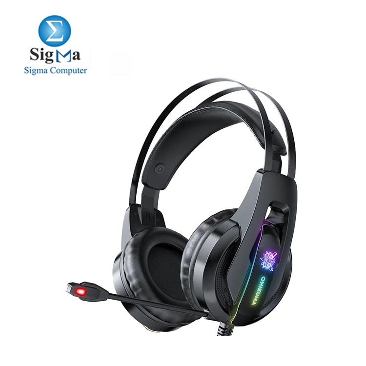 ONIKUMA K16 RGB Casque PC Stereo Gaming Headphones with LED Lights