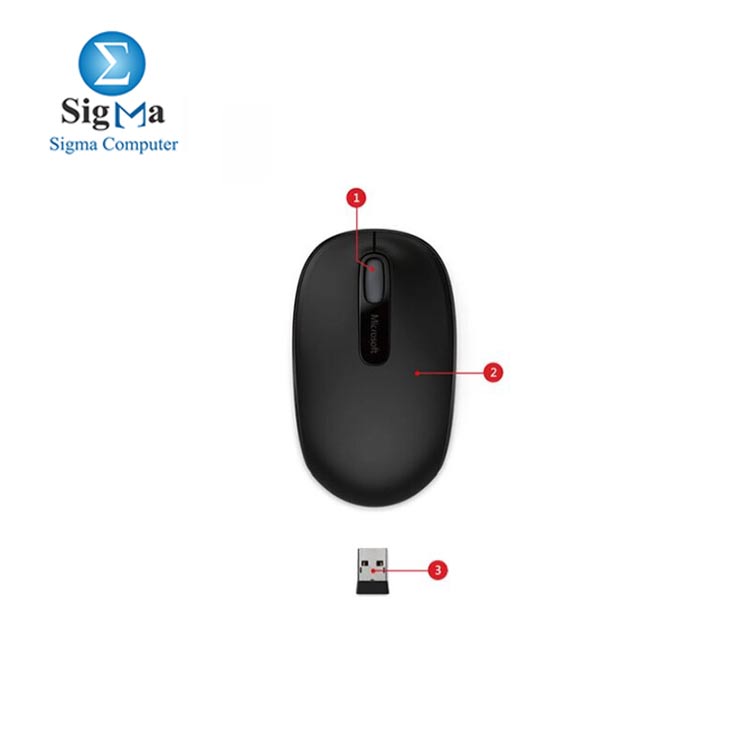 Microsoft Wireless Mobile Mouse 1850 Black