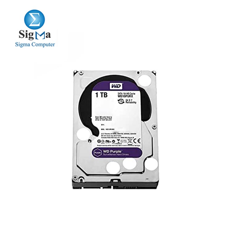 WD Hard Drive - 1TB  Purple Surveillance 3.5