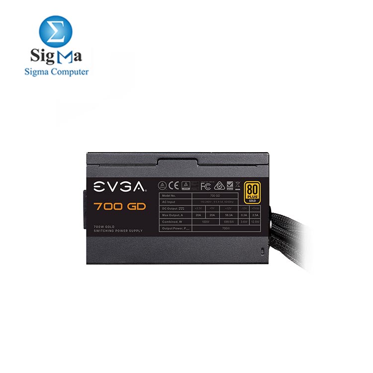 Evga ATX 700W GD 80 Plus Gold 100-GD-0700-V2 Power Supply