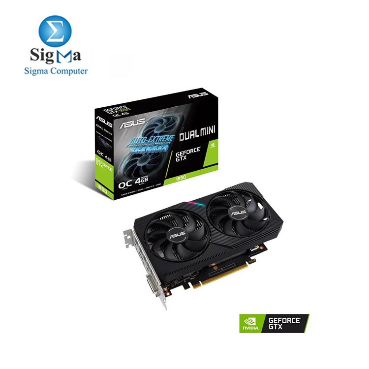 ASUS Dual GeForce   GTX 1650 MINI OC edition 4GB GDDR6 