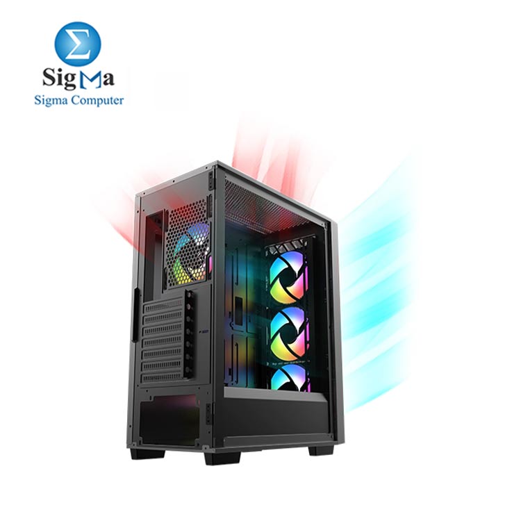 XIGMATEK LUX G MID TOWER CASE 4 FAN