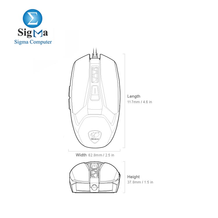 COUGAR AIRBLADER gaming mouse CGR-WONB-410M