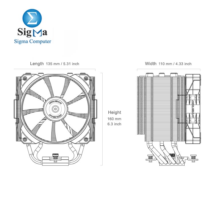 COUGAR AIR COOLING FORZA 85 CGR-FZA85 