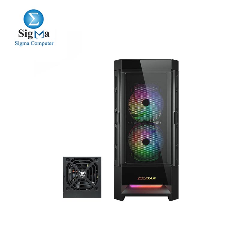 COUGAR Case DUOFACE 3 FAN RGB +POWER VTE X2 650W 