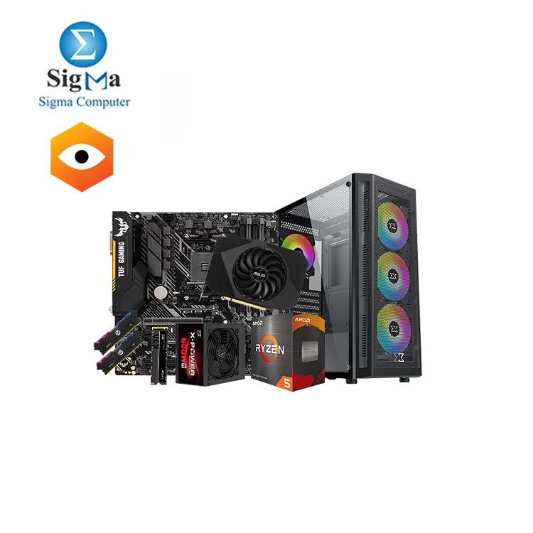 Insomnia 5500 3060 #901 -AMD Ryzen 5 5500-ASUS TUF GAMING B450M-PLUS II-HP V8 RGB RAM 16GB DDR4 3200mHz-ASUS Phoenix GeForce RTX 3060 V2 12GB-Lexar NM620 M.2 2280 NVMe SSD 256GB-XIGMATEK Master X Gaming MID-TOWER CASE ARGB 4 Fans 600W 80 pl