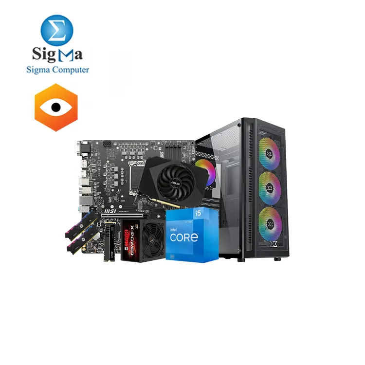 Insomnia 12400f 3060 #902 -Intel Core i5-12400F-MSI PRO B660M-P DDR4-HP V8 RGB RAM 16GB DDR4 3200mHz-ASUS Phoenix GeForce RTX 3060 V2 12GB-Lexar NM620 M.2 2280 NVMe SSD 256GB-XIGMATEK Master X Gaming MID-TOWER CASE ARGB 4 Fans 600W 80 plus 