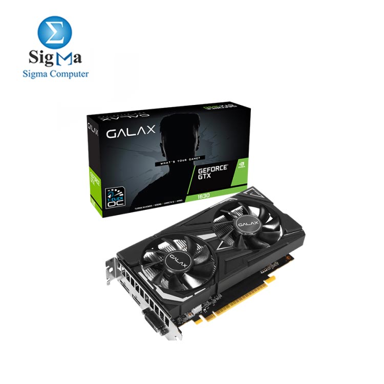 GALAX GeForce® GTX 1630 EX (1-Click OC Feature) 4GB 63NQL4HP66EX 